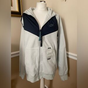 New Nike Men’s Fleece Full Zip Hooded Jacket size L